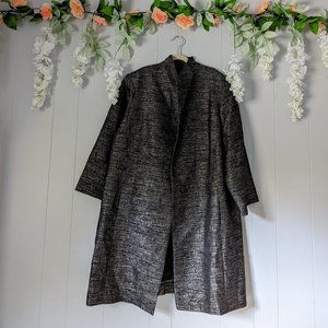 NEW | Eileen Fisher Jacquard Metallic Coat
